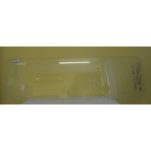 FORD ECONOVAN JG/JH - 5/1984 TO 7/2006 - LWB VAN - PASSENGER - LEFT SIDE REAR FIXED GLASS (482H X 1591L) - (Second-hand)