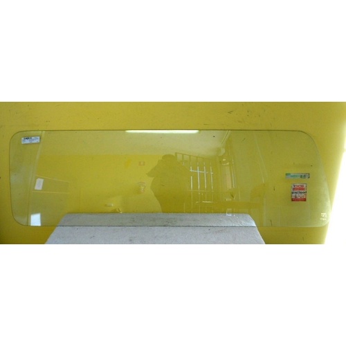 suitable for TOYOTA HIACE RH20 - 5/1977 to 12/1982 - LWB VAN - PASSENGER - LEFT SIDE REAR FIXED GLASS (GENUINE) - (Second-hand)