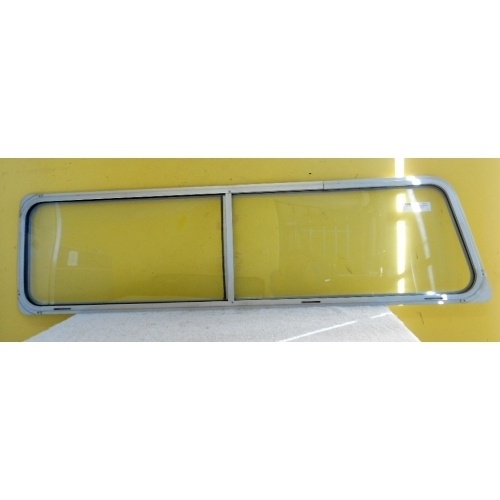 suitable for TOYOTA HIACE RH20 LWB - VAN 5/77>12/82 - PASSENGERS-LEFT REAR SLIDER ASSY (Clear) - (Second-hand)