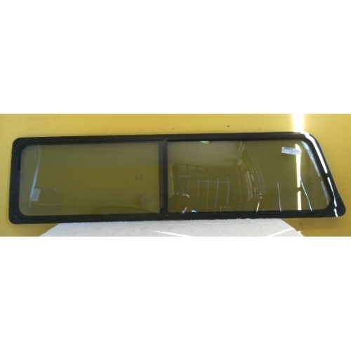 suitable for TOYOTA HIACE RH20 - 5/1977 to 12/1982 - VAN - PASSENGERS - LEFT SIDE REAR SLIDER ASSY - BLACK - (Second-hand)