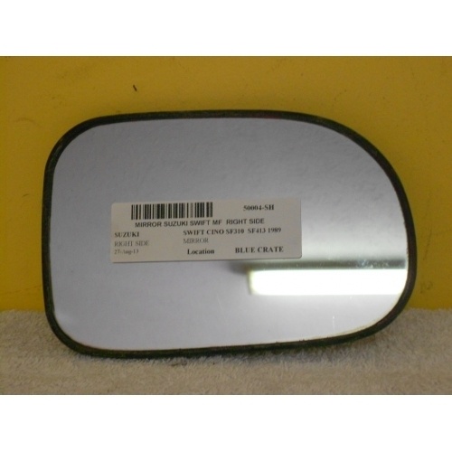 SUZUKI SWIFT MF - 10/89 TO 12/99  - 5DR HATCH - RIGHT SIDE MIRROR - WITH BACKING PLATE - (Second-hand)