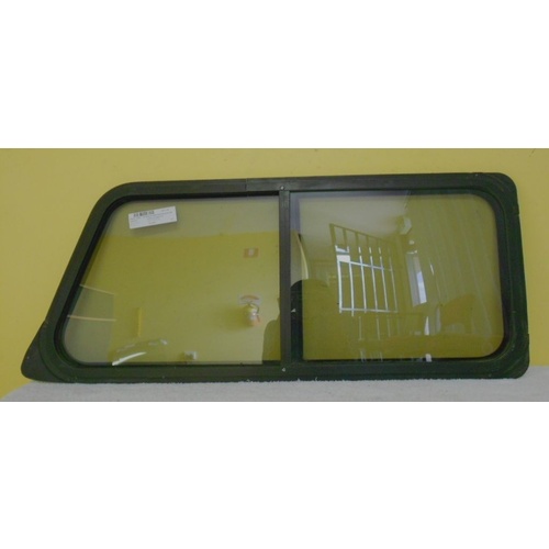 suitable for TOYOTA LITEACE KM20 - 10/1979 to 12/1985 - VAN - RIGHT SIDE REAR GLASS SLIDER ASSY - BLACK - (Second-hand)