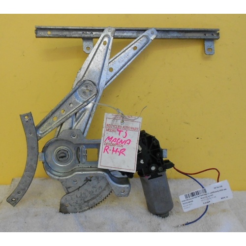 MITSUBISHI MAGNA TJ - 4/1996 to 8/2005 - 4DR SEDAN - RIGHT SIDE REAR WINDOW REGULATOR - ELECTRIC - (Second-hand)