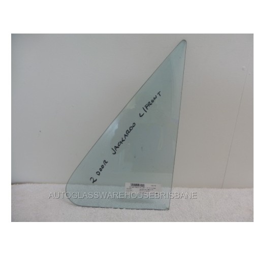 HOLDEN JACKAROO - 8/1981 to 4/1992 - 2DR WAGON - LEFT SIDE FRONT QUARTER GLASS - NO HOLE - (Second-hand)