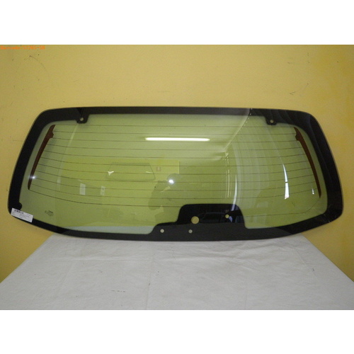 MAZDA TRIBUTE ED - 2/2001 to 6/2006 - 4DR WAGON - REAR WINDSCREEN GLASS - GREEN - (SECOND HAND)
