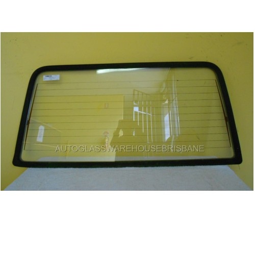 DAIHATSU ROCKY F70-F85 - 1/1984 to 1/2000 - 2DR JEEP -  REAR WINDSCREEN GLASS - HEATED - (Second-hand)