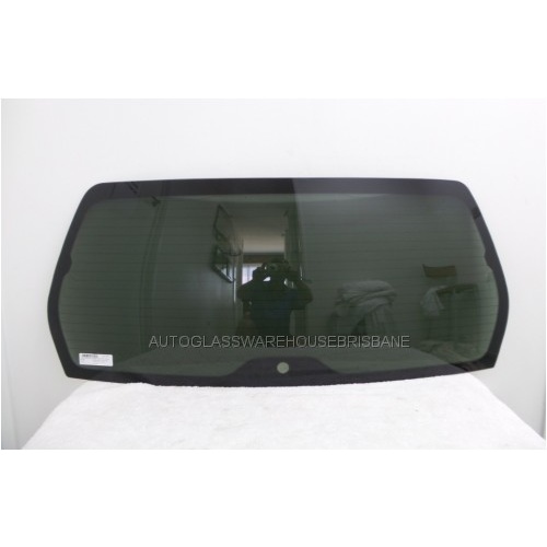 SUBARU FORESTER - 5/2002 to 2/2005 - REAR WINDSCREEN GLASS - PRIVACY - (HOLE 40MM FROM EDGE, CONNECTORS ON EACH SIDE) NEW