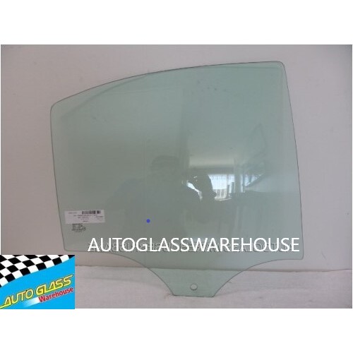 MERCEDES C CLASS W203 - 12/2000 TO 2003 - 4DR SEDAN - DRIVERS - RIGHT SIDE REAR DOOR GLASS (1 HOLE) - GREEN - NEW