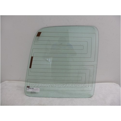 suitable for TOYOTA LANDCRUISER 80 SERIES - 5/1990 to 3/1998 - 5DR WAGON - LEFT SIDE REAR BARN DOOR GLASS (HEATED) - NEW