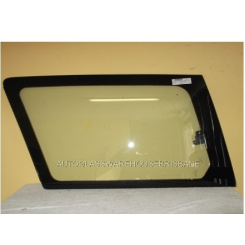 suitable for TOYOTA TARAGO WOMBAT TCR10 - 9/1990 to 6/2000 - WAGON - PASSENGERS - LEFT SIDE FRONT SLIDING DOOR FLIPPER GLASS - 1 HOLE - NEW