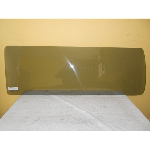 suitable for TOYOTA HIACE 100 SERIES - 11/1989 to 2/2005 - LWB TRADE VAN - LEFT SIDE REAR FIXED WINDOW GLASS (1300mm X 450h) - NEW