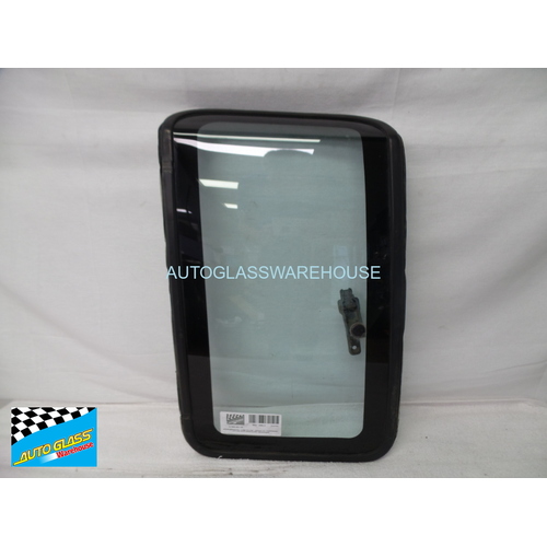 NISSAN NAVARA D21 - 1/1986 TO 3/1997 - 2DR/4DR UTE - PASSENGERS - LEFT SIDE REAR OPERA GLASS - (SECOND-HAND)