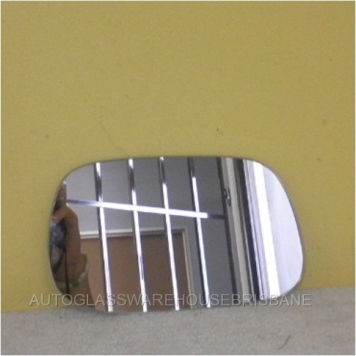 suitable for TOYOTA CALDINA AT211/ST210/RT30 IMPORT - 1996 to 2002 - 4DR SEDAN - PASSENGER - LEFT SIDE MIRROR - FLAT MIRROR GLASS ONLY 170MM X 100MM 