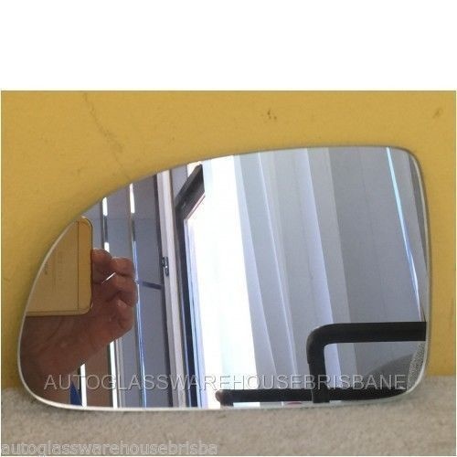 KIA RIO KNADC24 - 7/2000 to 8/2005 - 5DR HATCH - LEFT SIDE MIRROR - FLAT GLASS ONLY - SHARP FRONT UPPER CORNER - 173MM X 104MM - NEW