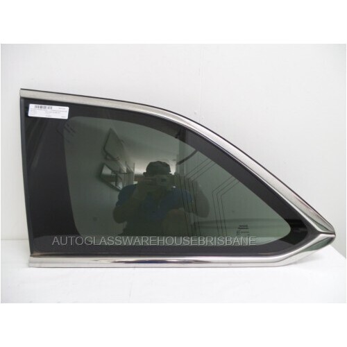 suitable for TOYOTA KLUGER GSU50R - 3/2014 TO 2/2021 - 5DR WAGON - LEFT SIDE REAR CARGO GLASS - PRIVACY TINT - ANTENNA - (Second-hand)