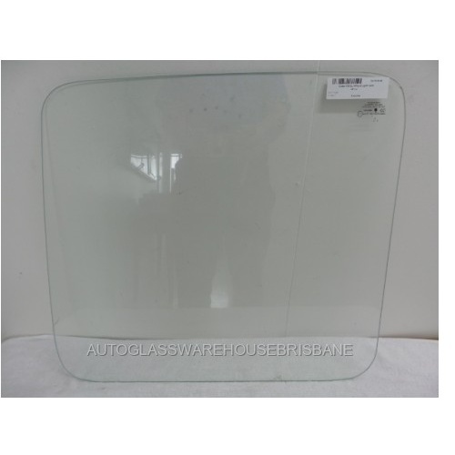 FORD TRANSIT  VE,VF,VG - VAN 4/94>9/00 - PASSENGER - RIGHT/LEFT SIDE BARN DOOR GLASS - clear, low roof - 590 X 530 (s rubber) - NEW