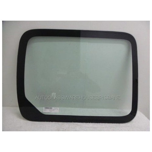 RENAULT KANGOO X61 MWB - 10/2010 to CURRENT - VAN - RIGHT SIDE FRONT FIXED SLIDING DOOR GLASS - GREEN -700 x 550 - NEW