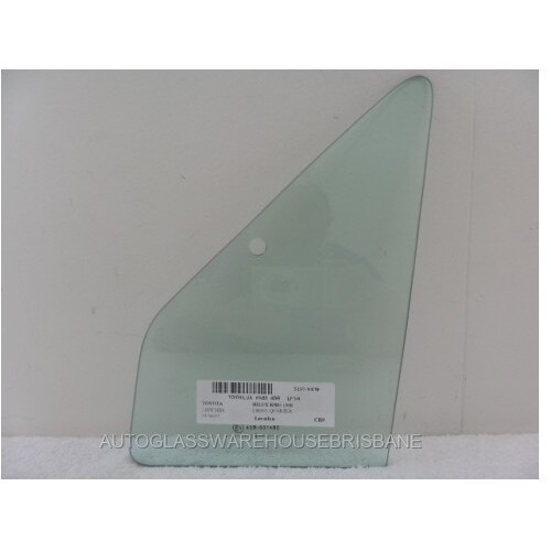 suitable for TOYOTA 4RUNNER RN/LN/YN130 - 10/1989 to 6/1996 - 2DR/4DR WAGON - PASSENGER - LEFT SIDE FRONT QUARTER GLASS - NEW