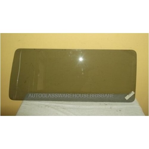 suitable for TOYOTA HIACE YH50 - 2/1983 TO 10/1989 - VAN - RIGHT SIDE REAR CARGO GLASS (455H X 1070) - (SECOND-HAND)