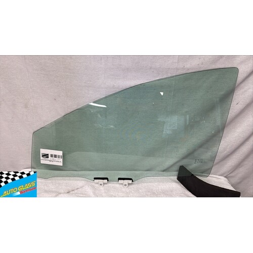 suitable for TOYOTA YARIS MXPA10R - 05/2020 TO CURRENT - 5DR HATCH - LEFT SIDE FRONT DOOR GLASS - WITH FITTING, SOLAR TINT - GREEN - NEW