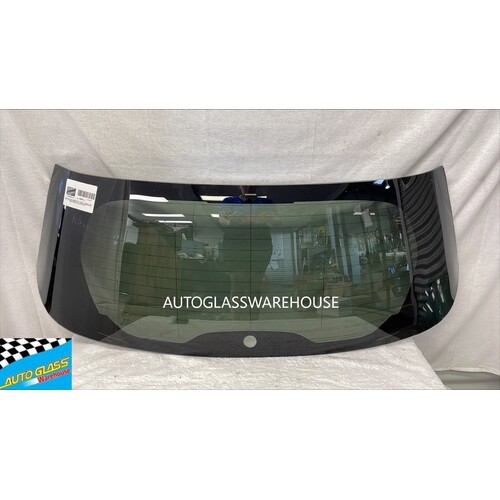 suitable for TOYOTA YARIS MXPA10R - 05/2020 TO CURRENT - 5DR HATCH - REAR WINDSCREEN GLASS - ANTENNA, 2 SIDE MOULDS, HEATED, WIPER HOLE - PRIVACY GREY