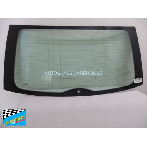 SKODA SUPERB - 5/2010 TO 8/2014 - 4DR WAGON - REAR WINDSCREEN GLASS - 1210w x 585h (HAS SCRATCHES) - (SECOND-HAND)