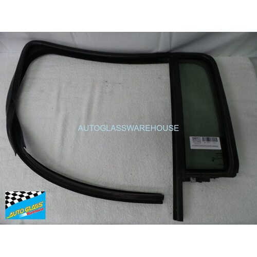 JEEP CHEROKEE KK - 2/2008 TO 5/2014 - 4DR WAGON - PASSENGERS - LEFT SIDE REAR QUARTER GLASS - ENCAPSULATED - (SECOND-HAND)