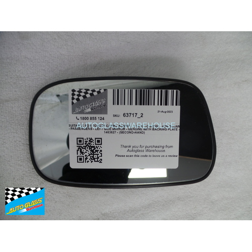 SUITABLE FOR TOYOTA CAMRY ACV36R - 9/2002 TO 6/2006 - 4DR SEDAN - PASSENGERS - LEFT SIDE MIRROR - GENUINE WITH BACKING PLATE - 1463627 - (SECOND-HAND)