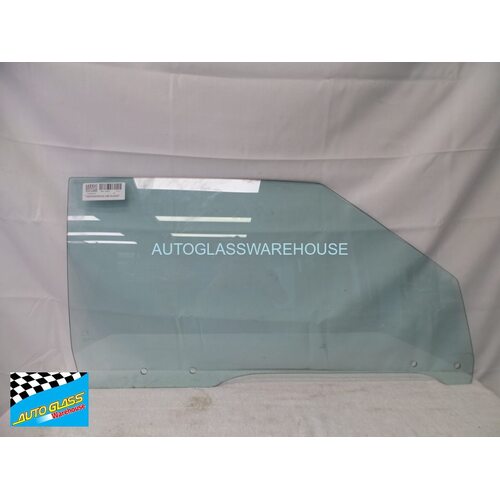 MITSUBISHI SIGMA SCORPION GJ/GK - 2/1982 to 1987 - 2DR COUPE - PASSENGERS - LEFT SIDE FRONT DOOR GLASS - 875MM - (SECOND-HAND)