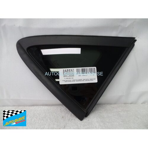 FORD FIESTA WG - 12/2019 TO CURRENT - 5DR HATCH - DRIVERS - RIGHT SIDE REAR OPERA GLASS - ENCAPSULATED - (SECOND-HAND)