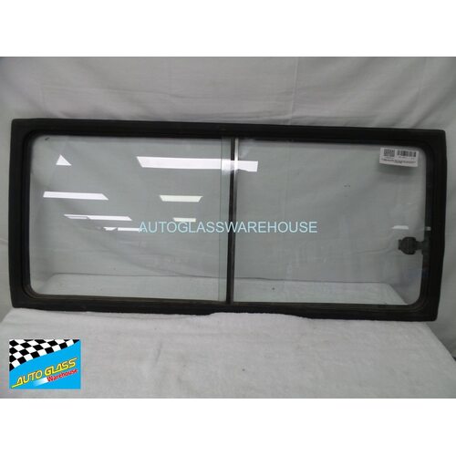 MITSUBISHI L300 - 4/1980 to 9/1986 - VAN - DRIVERS - RIGHT SIDE FRONT SLIDING WINDOW UNIT - FULL ASSEMBLY - Genuine  1040 x 470 - (SECOND HAND)