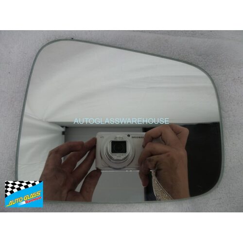 NISSAN ELGRANDE E51 - 2004 to 2011 - PEOPLE MOVER - PASSENGERS - LEFT SIDE MIRROR - FLAT GLASS ONLY - 171H x 141W - NEW