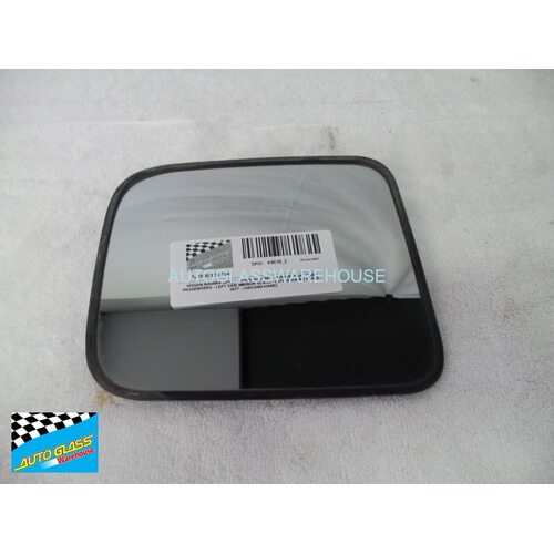 NISSAN NAVARA D21/22 - 1/1986 to 3/1997 - 2DR/4DR DUAL CAB - PASSENGER - LEFT SIDE MIRROR GLASS - WITH BACKING PLATE -  5677 - (SECOND-HAND)
