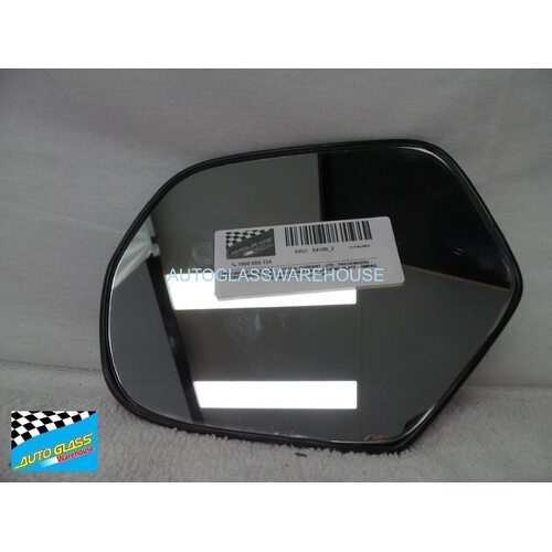 MITSUBISHI TRITON MQ - 4/2015 to CURRENT - UTE - PASSENGERS - LEFT SIDE MIRROR -FLAT GLASS ONLY  WITH BACKING PLATE - AMPAS SR1300 - H663 - (second-ha