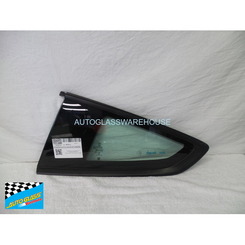 FORD MUSTANG AA - 10/2015 to 11/2023 - 2DR COUPE - PASSENGER - LEFT SIDE REAR OPERA GLASS - ENCAPSULATED - (SECOND-HAND)