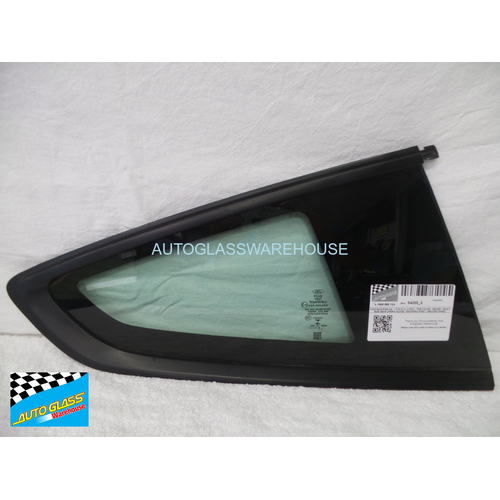 FORD MUSTANG AA - 10/2015 to 11/2023 - 2DR COUPE - DRIVER - RIGHT SIDE REAR OPERA GLASS - ENCAPSULATED - (SECOND-HAND)