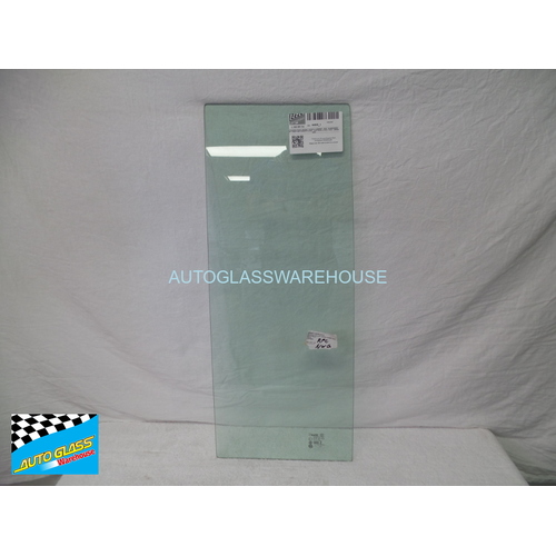 MITSUBISHI ROSA UE6/BE6 - 8/2000 to CURRENT - BUS - PASSENGERS - LEFT SIDE FIXED WINDOW GLASS - LAST PIECE, (310W X 756H) - GREEN - NEW