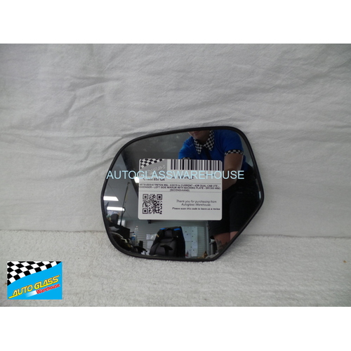 MITSUBISHI TRITON MQ - 4/2015 to CURRENT - 4DR DUAL CAB UTE - PASSENGER - LEFT SIDE MIRROR WITH BACKING PLATE - SR1300 H663 - (SECOND-HAND)