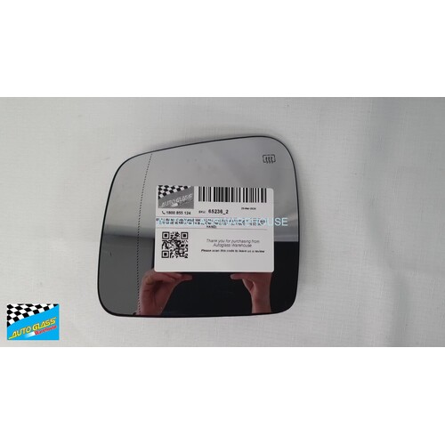 JEEP GRAND CHEROKEE WK - 1/2011 to 1/2023- 4DR WAGON - LEFT SIDE - GENUINE  MIRROR WITH BACKING 2004.0025 - (CURVED) - (SECOND-HAND)