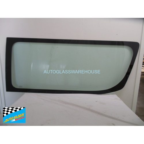 suitable for TOYOTA HIACE SLWB - 6/2019 TO CURRENT - BUS/COMMUTER - DRIVERS - RIGHT SIDE FRONT CARGO GLASS - GREEN - NEW