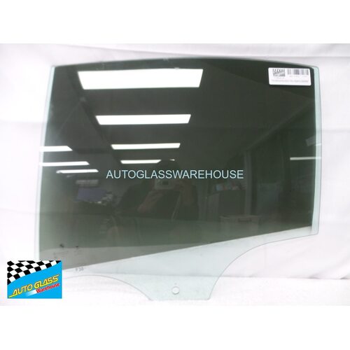 BMW 3 SERIES F30/F80 - 3/2012 TO 2/2019 - 4DR SEDAN - PASSENGERS - LEFT SIDE REAR DOOR GLASS - 1 HOLE - GREEN - NEW (LIMITED STOCK)