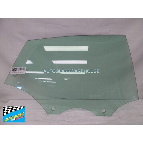 AUDI A5 - 03/2017 to CURRENT - 5DR HATCH - DRIVERS - RIGHT SIDE REAR DOOR GLASS - 2 HOLES - GREEN - NEW