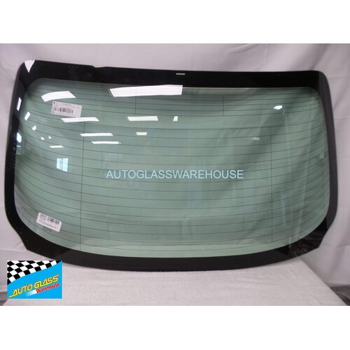 suitable for TOYOTA COROLLA MZEA12R/ZWE211R - 11/2019 TO CURRENT - 4DR SEDAN - REAR WINDSCREEN GLASS - ANTENNA, SOLAR TINT, HEATED - GREEN - NEW