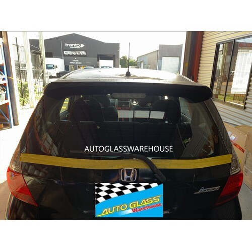 HONDA JAZZ GD - 10/2002 to 8/2008 - 5DR HATCH - REAR WINDSCREEN GLASS - (1 HOLE - NO SPOILER or SMALL SPOILER) - NEW