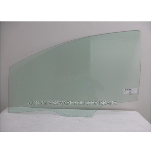 PEUGEOT 307 - 3/2002 to 2008 - 3DR HATCH - LEFT SIDE FRONT DOOR GLASS - GREEN - NEW