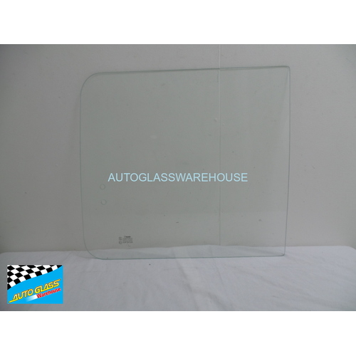 suitable for TOYOTA TARAGO YR22 - 2/1983 TO 8/1990 - WAGON - RIGHT SIDE SLIDING WINDOW (REAR PIECE GLASS) - 2 HOLES - CLEAR - NEW