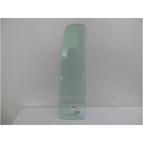 suitable for TOYOTA COASTER HZB50 - 6/1993 to CURRENT - 22 SEATER BUS - LEFT SIDE - REAR PIECE - FIXED WINDOW GLASS - SMALLEST  - NEW