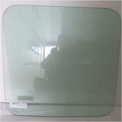 suitable for TOYOTA COASTER HZB50 - 6/1993 to 3/2017 - 22 SEATER BUS - REAR EXIT DOOR GLASS (552MM X 575MM) - GREEN - NEW